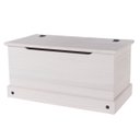 Ver imagem 1 de Baú de Madeira Maciça Branco Lavado