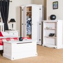 Ver imagem 6 de Baú de Madeira Maciça Branco Lavado