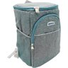 Mochila Térmica Cooler 18 Litros Impermeável Portátil Quente Frio com Abridor de Garrafa Cinza - 1