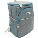 Ver imagem 1 de Mochila Térmica Cooler 18 Litros Impermeável Portátil Quente Frio com Abridor de Garrafa Cinza