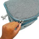 Ver imagem 4 de Mochila Térmica Cooler 18 Litros Impermeável Portátil Quente Frio com Abridor de Garrafa Cinza