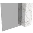 Ver imagem 2 de Espelheira para Banheiro 80 Cm com 1 Porta Marina Mármore Branco