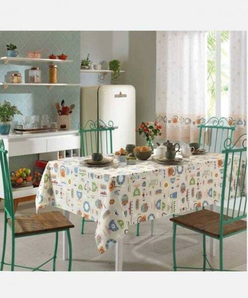 Toalha de Mesa Dohler Clean 1,60M x 2,50M Estampa Edilene