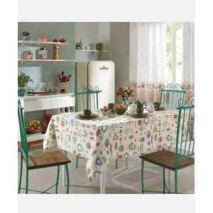 Toalha de Mesa Dohler Clean 1,60M x 2,50M Estampa Edilene