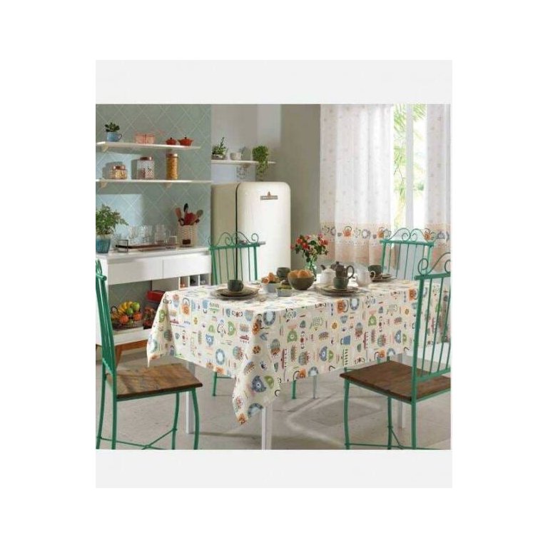 Toalha de Mesa Dohler Clean 1,60M x 2,50M Estampa Edilene