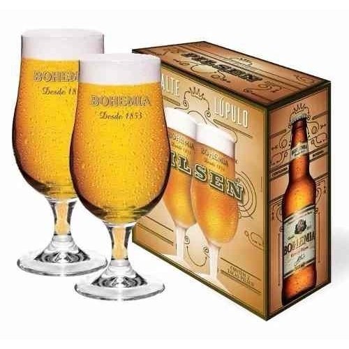 Jogo Copos para Cerveja Pilsner em Cristal Ecológico 300 ml 6 Peças Bohemia  - Casa Design