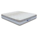 Ver imagem 1 de Colchão Casal Probel Espuma D33 Pillow Top 138x188x18cm Guarda Costas Lyon Branco/Bege