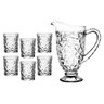 Jogo Copos Com Jarra De Vidro Diamond 7pç Água Suco G-House - 1