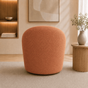 Ver imagem 3 de Poltrona Yara Decorativa Orgânica para Sala Bouclê Estofada