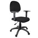 Ver imagem 3 de Kit 2 Cadeiras Secretária Executiva C/ Braços Tecido 100% Nacional