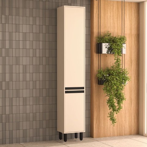 Paneleiro 2 Portas Koya Creme Politorno Móveis
