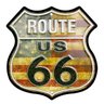 Placa Route Decorativa - Route Us 66 - 1