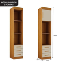 Ver imagem 7 de Dormitório Modulado Casal Orion 100% MDF Cin/Off - Leifer