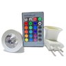 Lâmpada Rgb LED Spot Bivolt Cores Controle Brinde Adaptador - 1