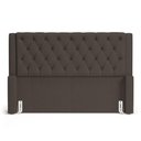 Ver imagem 2 de Cabeceira e Calçadeira Báu Queen Size Atena 160cm Capitonê Linho Cacau - Desk Design
