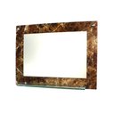 Ver imagem 1 de ESPELHO PARA BANHEIRO COM PRATELEIRA 60CM X 45CM MÁRMORE IMPERADOR