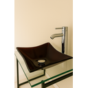 Ver imagem 1 de Kit Banheiro Cuba de Vidro + Misturador Inox + Válvula Click:marrom