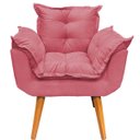 Ver imagem 7 de Kit Namoradeira Poltrona e Puff Decorativo para Sala Manicure Consultório Alice Suede