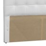 Cabeceira Box Casal Paris 1,60m Corino Branco - 3