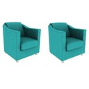 Ver imagem 1 de Kit 2 Poltronas Decorativas Bia Suede