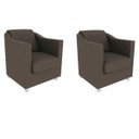 Ver imagem 1 de Kit 2 Poltronas Decorativas Bia Suede