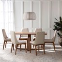 Ver imagem 1 de Mesa de Jantar Retangular para 6 Lugares Avena 160cm Cozinha Canella
