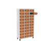 Armário Porta Objetos De Aço 30 Portas Laranja - 1