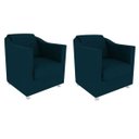 Ver imagem 1 de Kit 2 Poltronas Decorativas Bia Suede