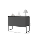 Ver imagem 2 de Buffet 3 Portas Industrial Italia - Preto Onix