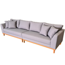 Ver imagem 3 de Sofá Pierri | Impermeável Base de Madeira 300cm Bipartido - Cinza
