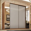 Ver imagem 2 de Guarda Roupa Casal Laredo 4 Portas Flex Amêndola Touch/nude Prime Tx com Espelho - Demartêz