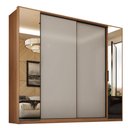 Ver imagem 1 de Guarda Roupa Casal Laredo 4 Portas Flex Amêndola Touch/nude Prime Tx com Espelho - Demartêz