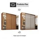Ver imagem 4 de Guarda Roupa Casal Laredo 4 Portas Flex Amêndola Touch/nude Prime Tx com Espelho - Demartêz