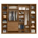 Ver imagem 3 de Guarda Roupa Casal Laredo 4 Portas Flex Amêndola Touch/nude Prime Tx com Espelho - Demartêz