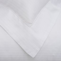 Jogo de Cama 300 Fios- Buddemeyer Damask Stripes - Casal - Branco - 2