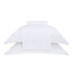 Jogo de Cama 300 Fios- Buddemeyer Damask Stripes - Casal - Branco - 3