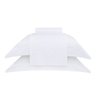 Jogo de Cama 300 Fios- Buddemeyer Damask Stripes - Casal - Branco - 3