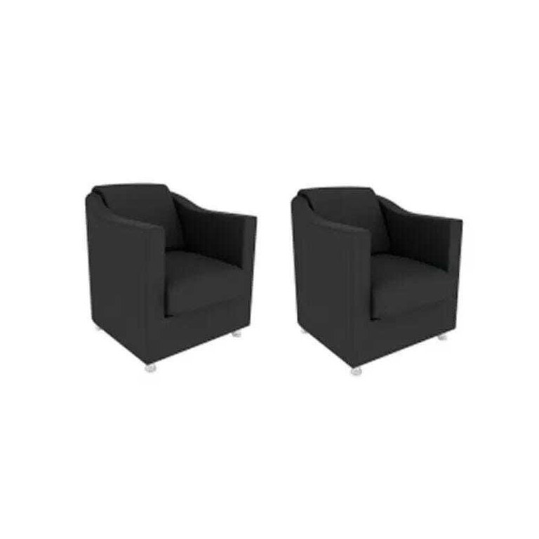Kit 2 Poltronas Decorativas Bia Suede