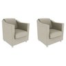 Kit 2 Poltronas Decorativas Bia Suede - 1