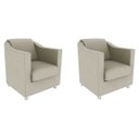Ver imagem 1 de Kit 2 Poltronas Decorativas Bia Suede