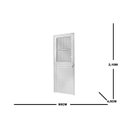 Ver imagem 3 de Porta Postigo Vidro Mini Boreal 210x90cm Ecosul Esquadrisul Abertura Esquerda Branco
