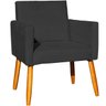 Poltrona Nina Decorativa para sala Recepção Manicure Consultório Suede - 4