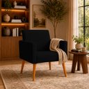 Ver imagem 1 de Poltrona Nina Decorativa para Sala Recepção Manicure Consultório Suede