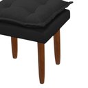 Ver imagem 3 de Kit 02 Puff Maria para Sala de Tv e Estar Quarto Confortável Suede Preto Mabe Magazine