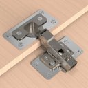 Ver imagem 4 de Kit 10 Placas Inox P/ Reparo Porta Dobradiça Armário Mdf