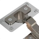 Ver imagem 5 de Kit 10 Placas Inox P/ Reparo Porta Dobradiça Armário Mdf