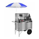 Ver imagem 1 de Carrinho de Cachorro Quente e Lanche Inox com Toldo e Rodas Pneumáticas Cefaz