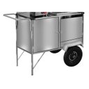 Ver imagem 4 de Carrinho de Cachorro Quente e Lanche Inox com Toldo e Rodas Pneumáticas Cefaz