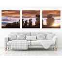 Ver imagem 1 de Quadro Decorativo 195x64cm Ilha De Pascoa Chile Quarto Sala