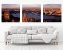 Ver imagem 1 de Quadro Decorativo 195x64cm London Eye Big Ban Londres Sala
